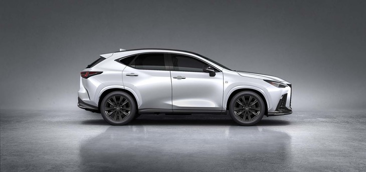 レクサスNX（エクステリアカラーが「ホワイトノーヴァガラスフレーク」のモデル）