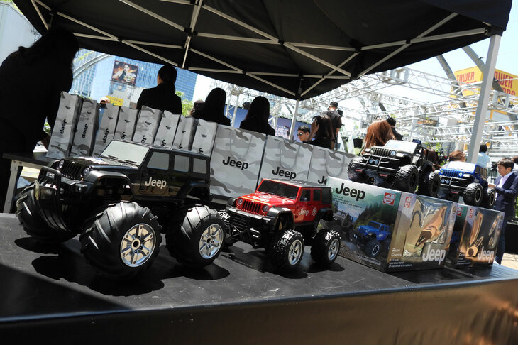 RCモデルなども並べられていた。