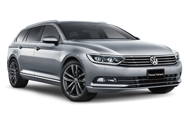 「フォルクスワーゲン・パサートヴァリアントTSI エレガンスライン テックエディション」（パイライトシルバーメタリック）