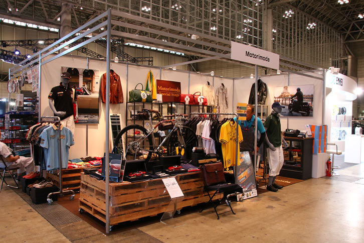 Motorimodaのブースの様子。