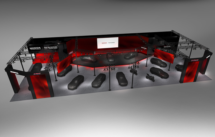 ホンダブースのイメージ。