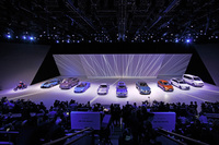 ディーゼル不正問題発覚の直前に開催された、フランクフルトモーターショーの前夜祭「フォルクスワーゲン グループ ナイト」の様子。