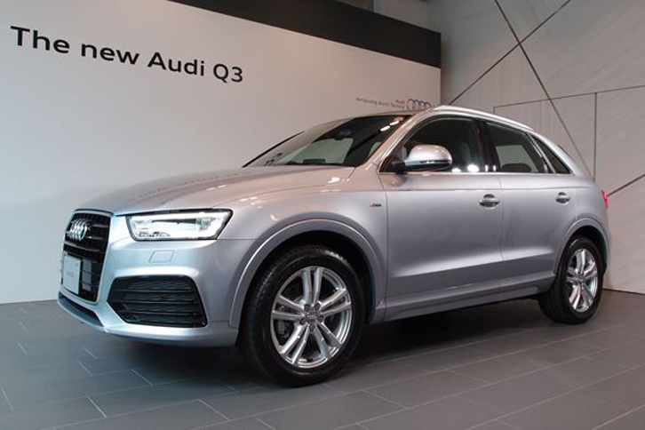 「アウディQ3」（写真は2015年5月、マイナーチェンジ実施時のもの）