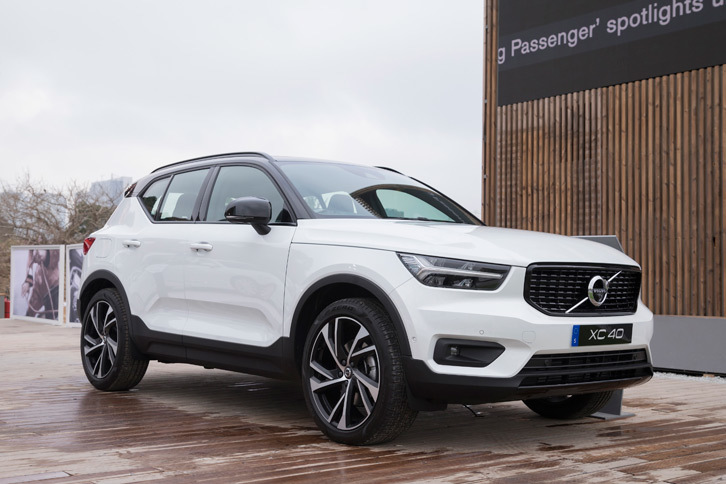 デビューしたばかりの最新モデル「XC40」は、香港でも大いに注目を集めていた。
