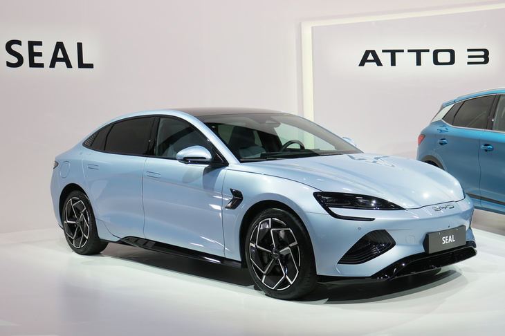 BYDの最新技術を盛り込んだという「シール」。2022年5月に発表されたばかりの上級セダンだ。