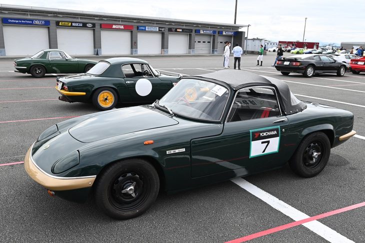 1960～1970年代に製造・販売された名スポーツカー「ロータス・エラン」。日本でも往年の日本グランプリなど、さまざまなレースで活躍した。