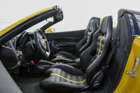 試乗車にはスポーティーな形状の、デイトナ仕様のレーシングシートが装着されていた。