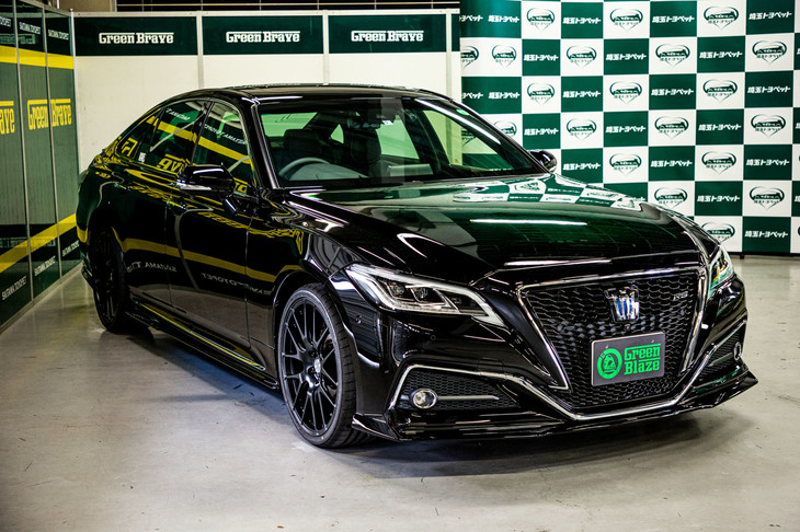 2020年8月28日に発表された「Green Blazeクラウン」。埼玉トヨペットが独自に手がけたコンプリートカーだ。