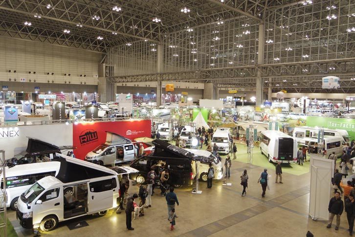 ジャパンキャンピングカーショー2017会場の様子