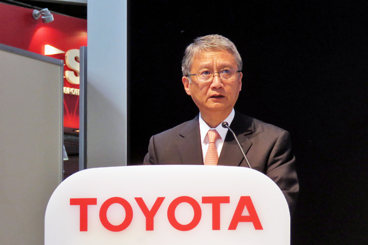 CVカンパニーについて説明する同カンパニー プレジデントの増井敬二氏。