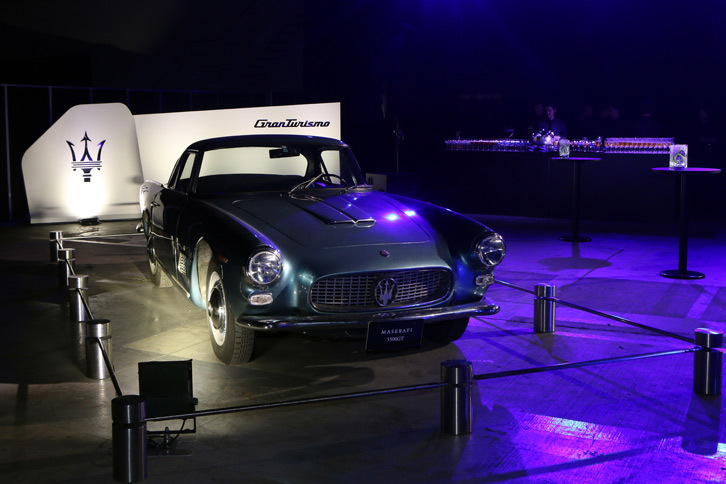 会場には1957年にデビューした名車「マセラティ3500GT」も展示されていた。