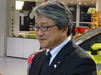 今回話をうかがった粥川 宏氏。トヨタ自動車 Toyota Compact Car CompanyのTC製品企画ZPチーフエンジニアとして、「ジャパンタクシー」の開発を取りまとめた。