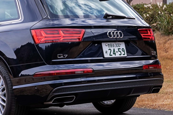 テールゲートは、ボディーサイドから開く、独特の形状を持っている。LED式のヘッドライトとデザイン的な統一を図った意匠を持つ、テールライトを採用している。