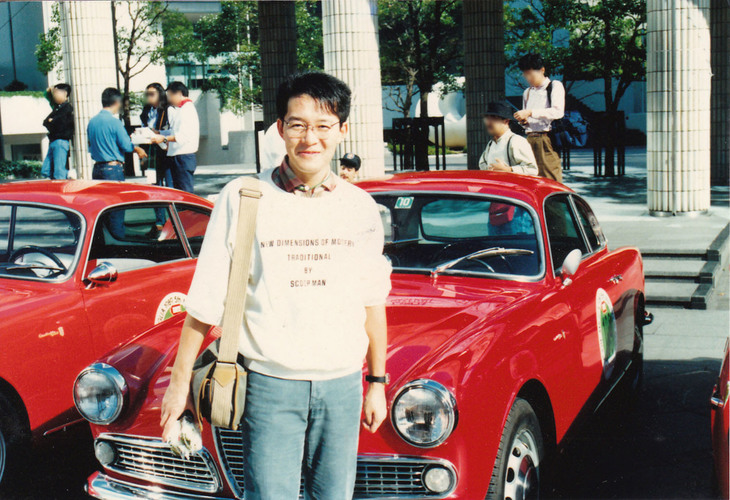 神戸でのヒストリックカーイベント「モンテミリア」取材中のひとこま。