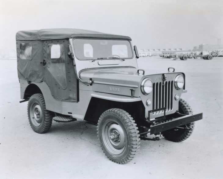 「BJ型」のライバルだった「三菱ジープ」。警察予備隊に制式採用されたものの、ライセンス契約による輸出規制が、後に三菱を苦しめることとなった。
