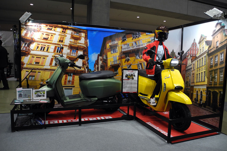 ランブレッタの展示エリアの様子。