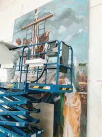 制作中のジウジアーロ氏。（Photo : Giorgetto Giugiaro Archive）