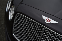 エンブレム中央の赤いカラーリングは、V8モデルの証し。W12エンジン搭載車では、同じ部分が黒になる。