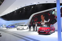 フォルクスワーゲンブースの様子。