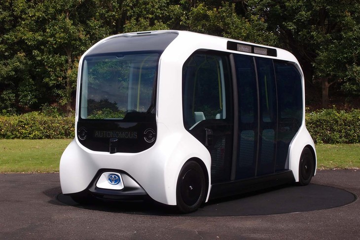 2019年10月に公開された、次世代電気自動車「トヨタeパレット」の「東京2020オリンピック・パラリンピック競技大会仕様車」。大会の開催期間中は、テレビなどでもその姿が見られることだろう。