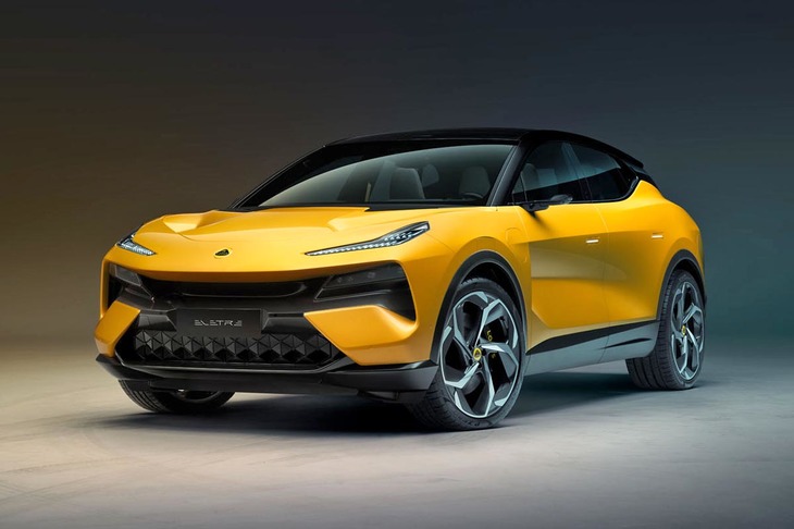 このブランドを知る自動車ファンにとっては青天の霹靂（へきれき）だったであろう、ロータス初の電動SUV「エレトレ」。2022年3月末に発表された。