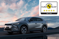 スバル車の安全性は世界的に高い評価を得ている。2022年11月30日には電気自動車「ソルテラ」が、ユーロNCAPの2022年安全性能テストで最高評価の「ファイブスター」を獲得。2021年の「アウトバック」に続き、スバル車としては10車種目の受賞となった。