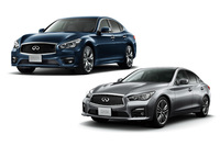 「日産フーガ クール エクスクルーシブ」（左上）と「スカイライン クール エクスクルーシブ」（右下）