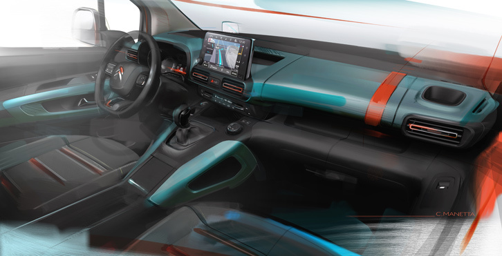 シトロエン・ベルランゴ（イメージスケッチ）