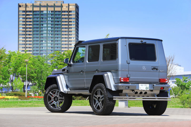 オフロード走破性能に関する「G550 4×4²」のスペックは以下の通り。
	最大登坂角度：45°
	最大傾斜角度：36°
	ブレークオーバーアングル：44.6°
	アプローチアングル：51.6°
	デパーチャーアングル：43.8°最低地上高：460mm
	最大渡河深度：1000mm
	 