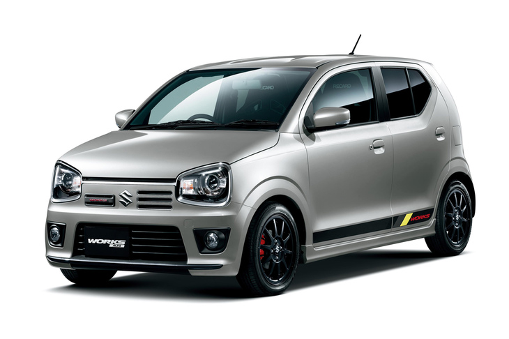 専用チューニングのターボエンジンを搭載したスポーティーな「アルト ワークス」。先代では15年ぶりの復活で注目を集めたが、新型では設定の予定はないという。