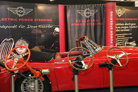 古典車用電動パワーステアリングのデモでした。
