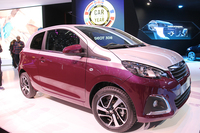 「プジョー108」。2014年3月ジュネーブモーターショーで。