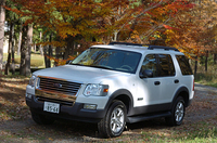 【スペック】
	XLT：全長×全幅×全高＝4930×1870×1835mm/ホイールベース＝2890mm/車重＝2160kg/駆動方式＝4WD/4リッターV6SOHC12バルブ（213ps/5100rpm、35.1kgm/3700rpm）/価格＝425万円（テスト車＝同じ）
	 