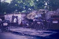 街なかのいたるところにリキシャが待機し、ぼったくろうと観光客に声をかけてくる。デリー中心部の空気は毒ガスレベルで、滞在中はずっとせき込んでいた。空気の汚れは今でもかなりひどいらしい。