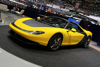 ピニンファリーナが展示した「フェラーリ・セルジオ」。6台が限定生産される。