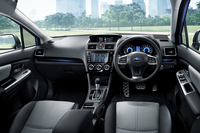 「インプレッサスポーツ ハイブリッド2.0i-S EyeSight」のインストゥルメントパネルまわり。