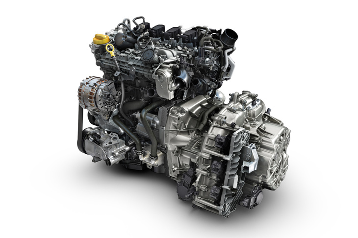 上級グレードに搭載される、1.3リッターターボエンジンと7段DCTのパワートレイン。