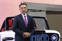 2020年に創立100年を迎えるスズキの、“次なる100年”に向けた取り組みについて語る鈴木俊宏社長。