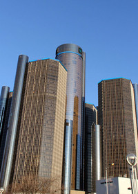 ヘンリー・フォード2世の肝いりで計画されたものの、現在はGM本社ビルが入っているルネッサンス・センター。