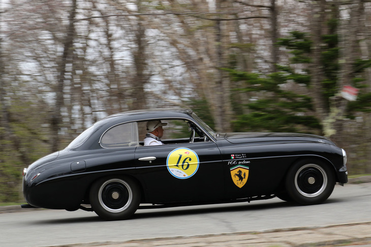 トゥーリング特許のスーパーレッジェーラボディーを持つ1949年「フェラーリ166インター」。