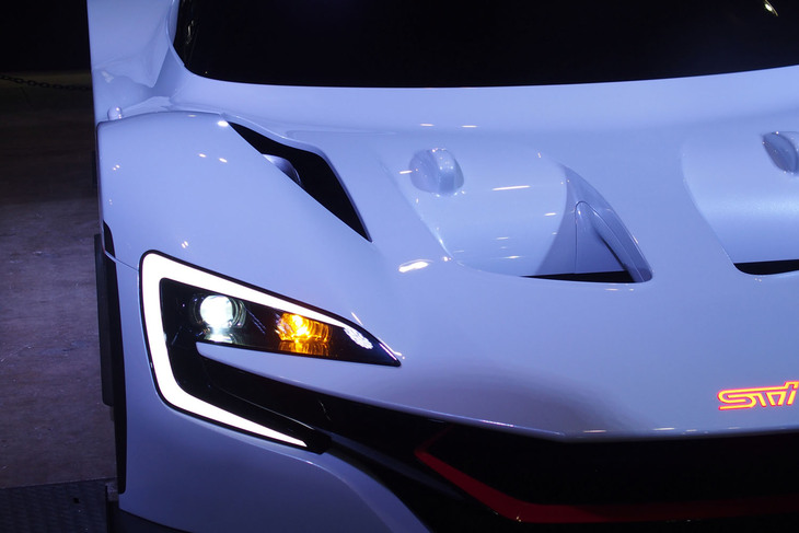 スバルSTI E-RAコンセプト（フロントマスク）