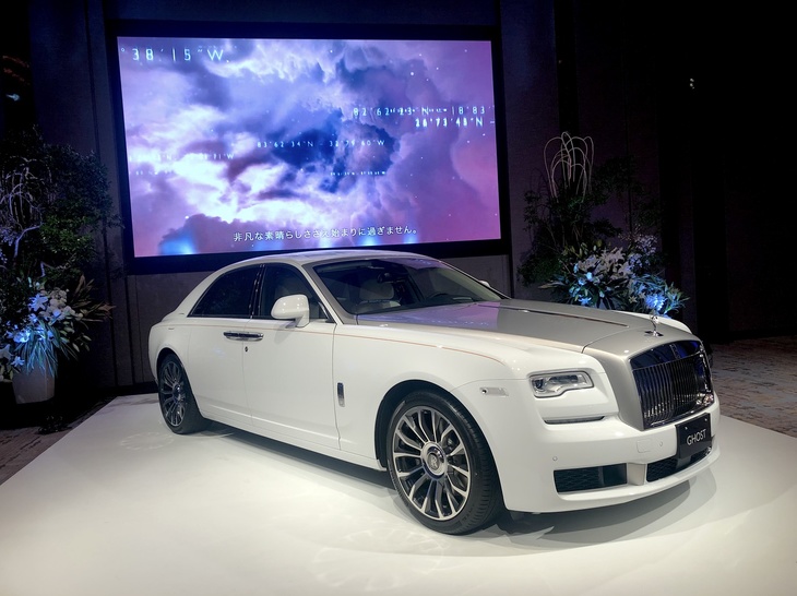 「ロールス・ロイス・ゴースト ゼニス コレクション」。2019年11月13日、東京で。