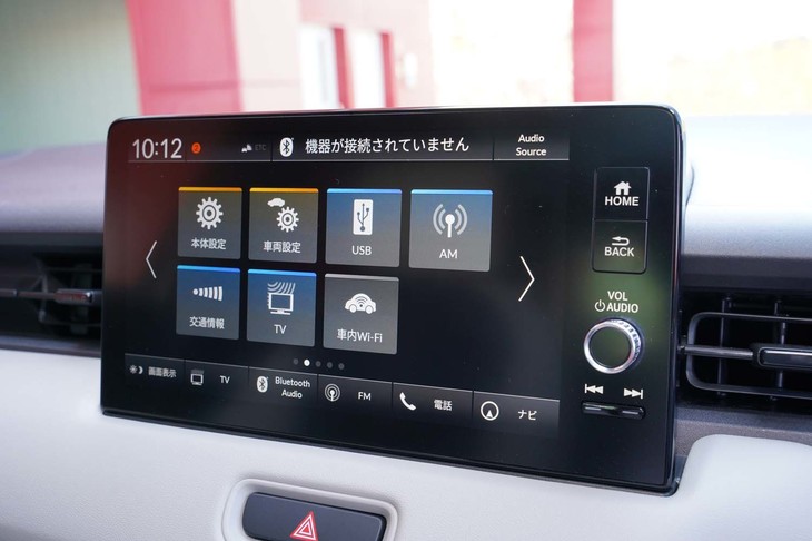 ホンダ・ヴェゼルe：HEV PLaY（センタースクリーン）