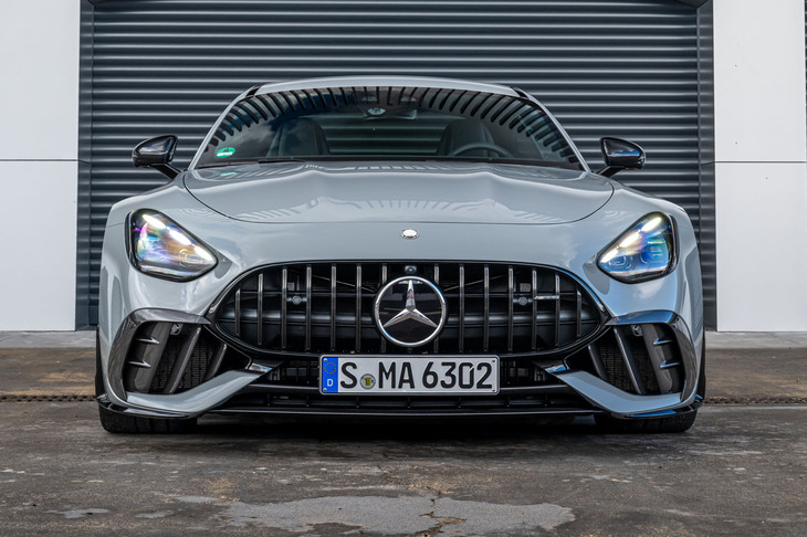 ヘッドランプの下にも大きなエアインテークが設けられ、パナメリカーナグリルとつながるかのような大開口部を形成。左右それぞれの奥にラジエーターを搭載している。