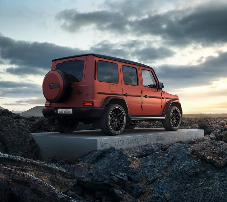「マグノコッパーオレンジ」の「メルセデスAMG G63マグノヒーローエディション」。