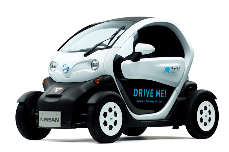 日産自動車の「ニューモビリティコンセプト」。日産と横浜市が2012年から共同で取り組んできた超小型EVの実証実験「チョイモビ ヨコハマ」において使用された車両だ。