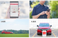 「EveryGo」では、PCやスマートフォンを介して、24時間いつでもカーシェアの予約ができる。（写真はオフィシャルサイト上のイメージ）