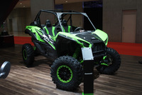 北米を中心に人気の高いスポーツ用オフロード四輪「TERYX KRX 1000」（海外向けモデル）が日本で初披露された。