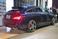 「CLA250シュポルト 4MATIC シューティングブレーク」のリアビュー。