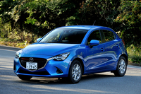 マツダ・デミオXD
    ボディーサイズ：全長×全幅×全高＝4060×1695×1500mm／ホイールベース：2570mm／車重：1130kg／駆動方式：FF／エンジン：1.5リッター直4 DOHC 16バルブ ターボ／トランスミッション：6AT／最高出力：105ps/4000rpm／最大トルク：25.5kgm/1500-2500rpm／タイヤ：（前）185/65R15 （後）185/65R15／車両本体価格：178万2000円